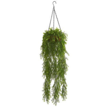NEARLY NATURALS 3 in. Willow Artificial Plant Hanging Basket 4299